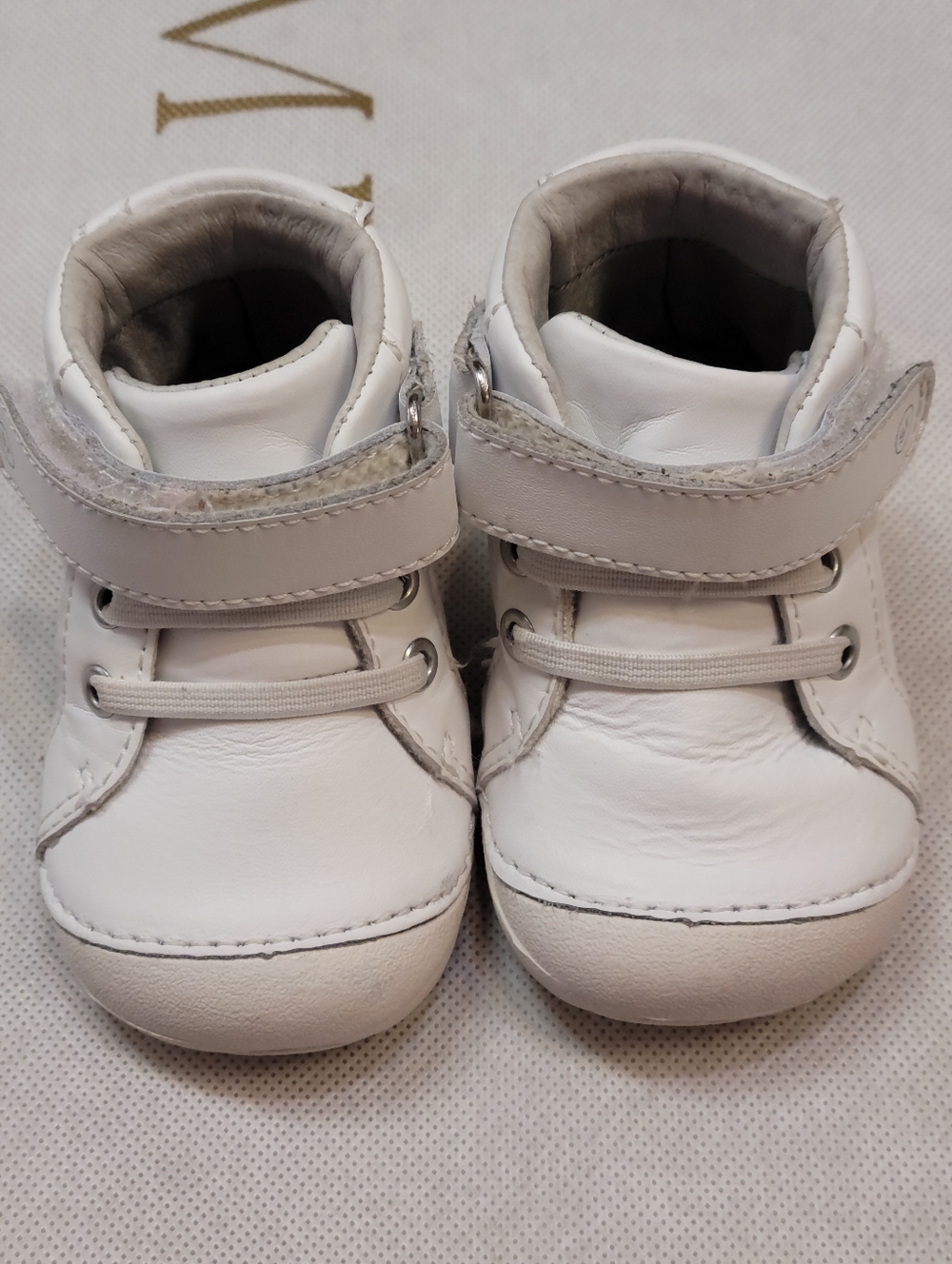 Stride Rite 3w White Frankie First Walking Shoe